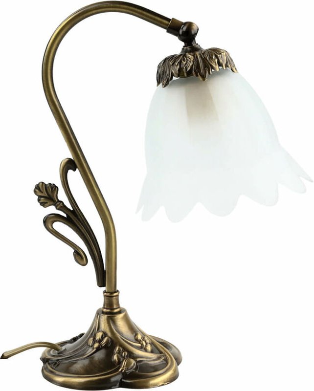 Thumbnail - Licht-erlebnisse - Tischlampe Echt-Messing Jugendstil Handarbeit