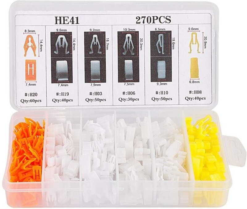 Thumbnail - Ej.life - Auto Befestigung Clips, 270 Teile Universal Autokonsolen Armaturenbrett Verkleidung Clips Nieten Schnallenvers...