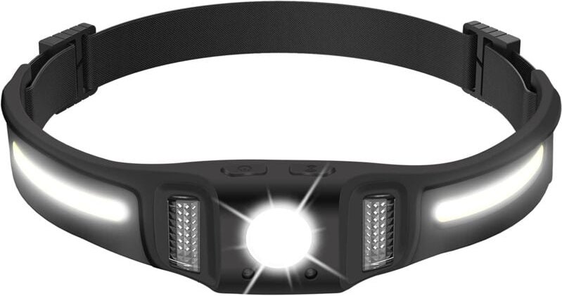 Ersandy - GT30 wiederaufladbare LED-Stirnlampe 650 lm mit rotem Licht, Bewegungssensor – 10 Beleuchtungsmodi, extrem lei...