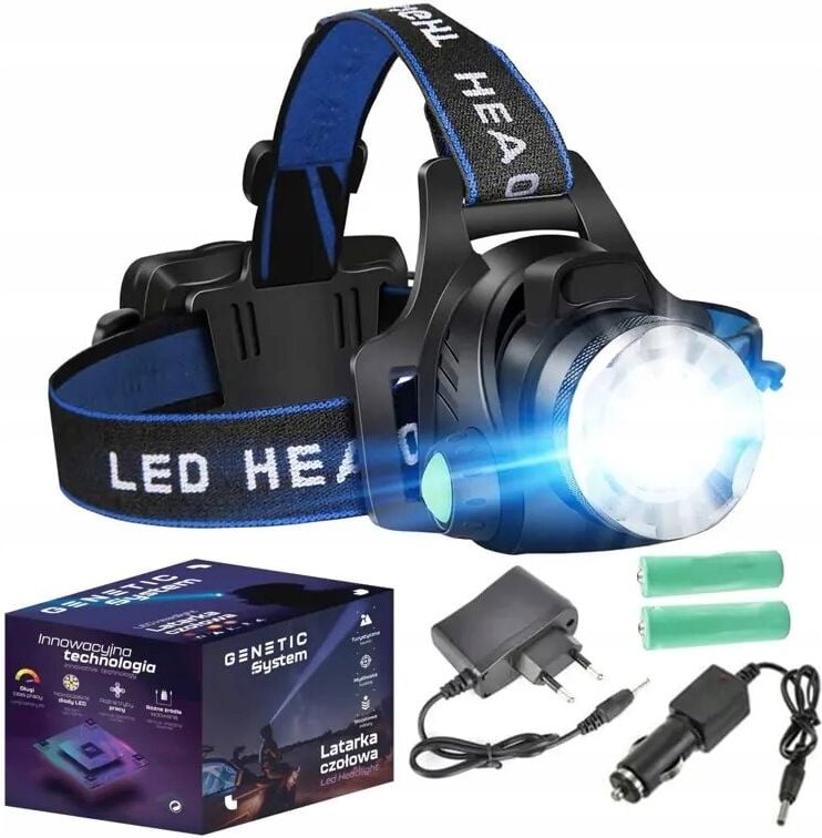 LED-Stirnlampe, wiederaufladbar, leistungsstark, Zoom, Cree-Stirnlampe