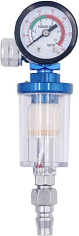 Sollbry - Luftdruckregler, Wasserabscheider, Luftkompressor mit Manometer und Filter, Spritzpistole, Luftregler für auto...