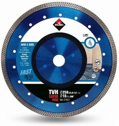 Rubi - Diamanttrennscheibe tvh 250 Superpro ø 250 mm für harte Materialien - 31937