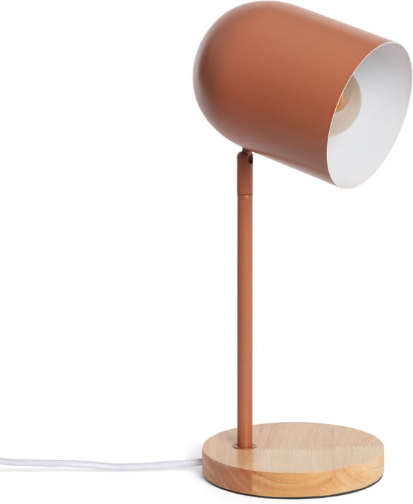 Ledkia - Tischlampe aus Metall Kidonge Braun