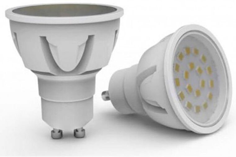 Trade Shop Traesio - Trade Shop - Led Gu10 60led smd 220v Scheinwerfer 4W Kalt Natural Warm -