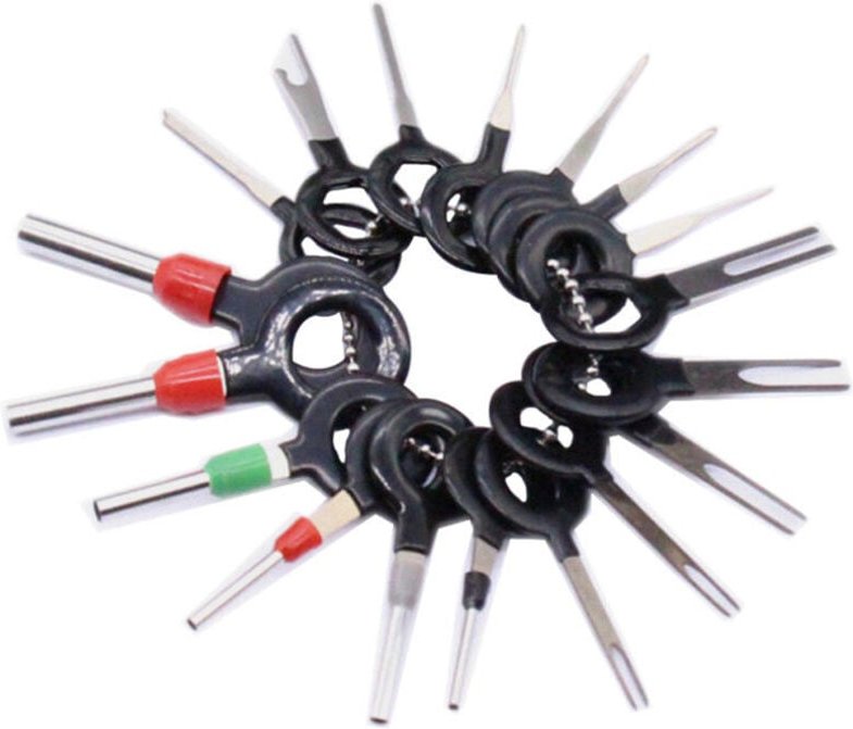 Tlily - 18Pcs Draht Terminal Entfernung Werkzeug Auto Elektrische Verdrahtung Crimp Stecker