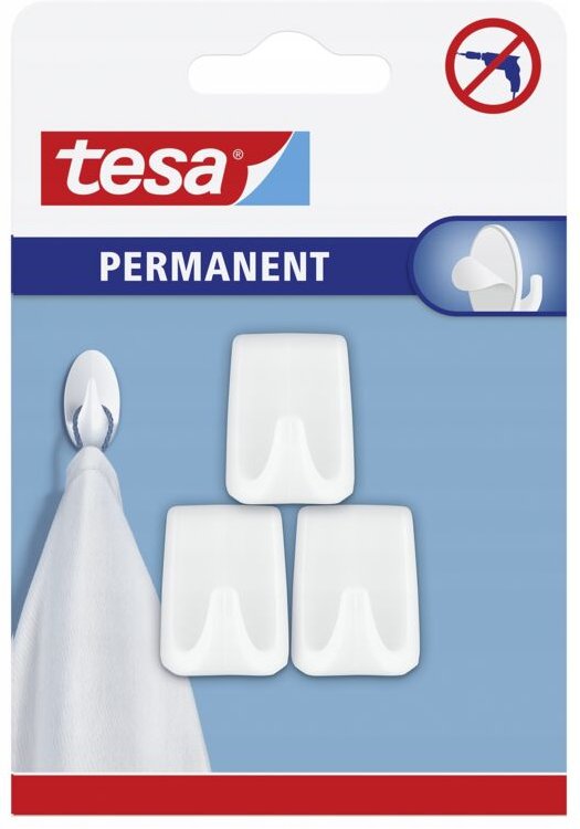 Permanent Haken 3 Stück 66606 - Tesa
