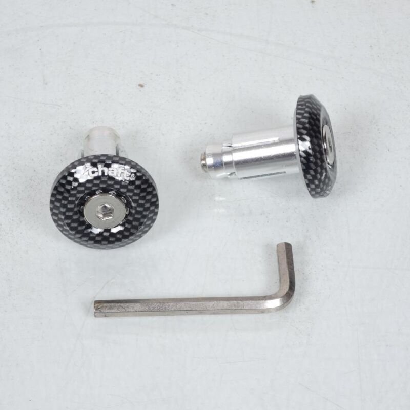 Universelle Lenkerendkappe Ø13,8/17 mm Carbon Griff für Motorrad