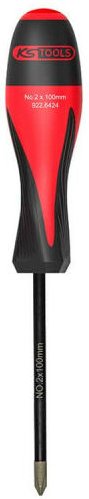 Schraubendreher KS TOOLS Ultimate Grip - Diamantspitze - Kreuzschlitz - PH2 x 100mm - 922.6424