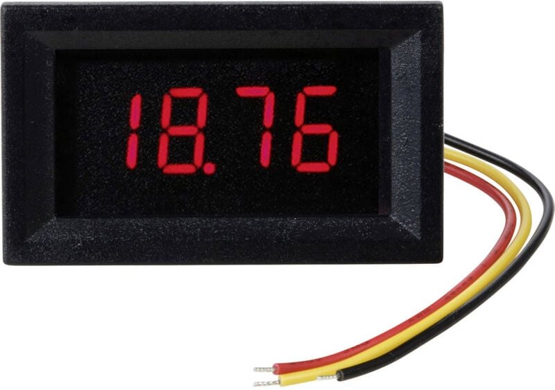 TRU COMPONENTS TC-VL4D-RED Digitales Einbaumessgerät