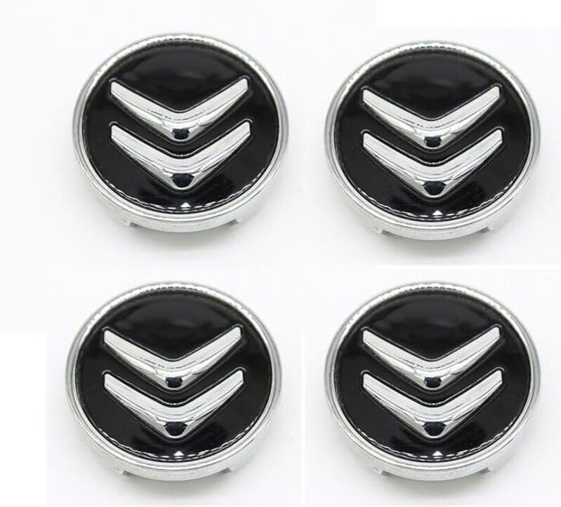 Radkappen für Citroën C2 C4 LC5, 60 mm, mit Felgenmittenlogo, wasserdicht, Zubehör