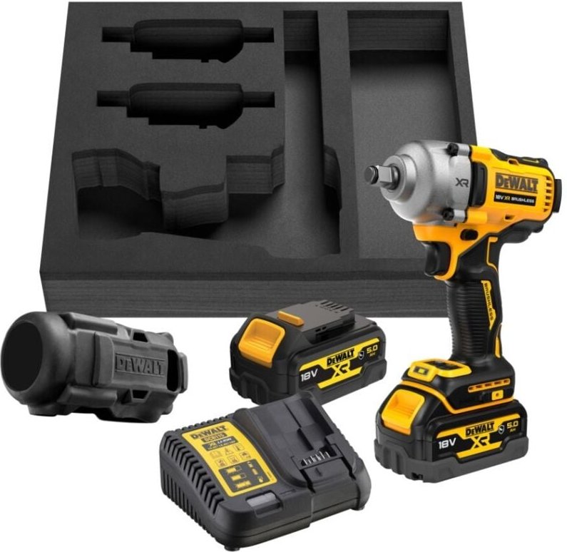Dewalt - DCF891P2G Akku Schlagschrauber 1/2' Außenvierkant 18V 5Ah Akkus Einlage