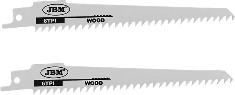 JBM14994 Set mit 2 Säbelsägeblättern 150 mm 6 TPI für Holz (Art.-Nr. 60019)