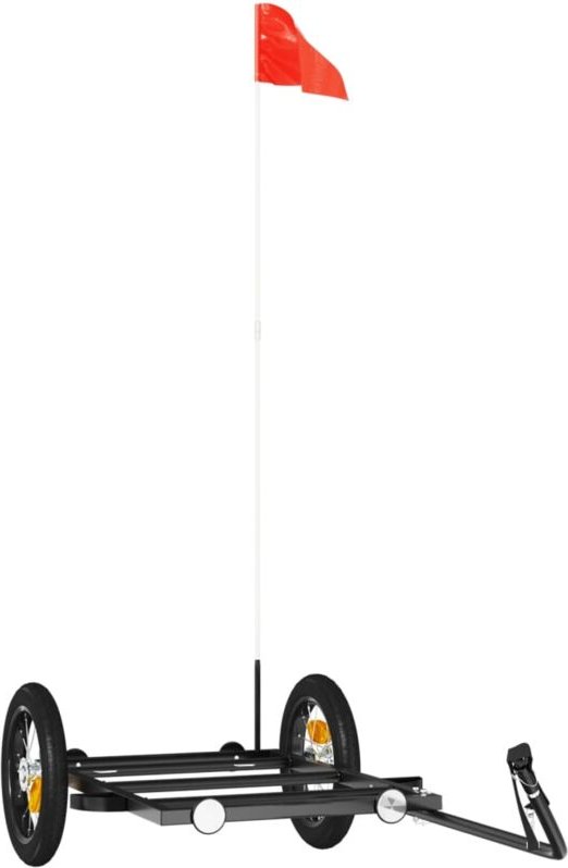 Fahrradanhänger Schwarz 122x53x28 cm Eisen Vidaxl