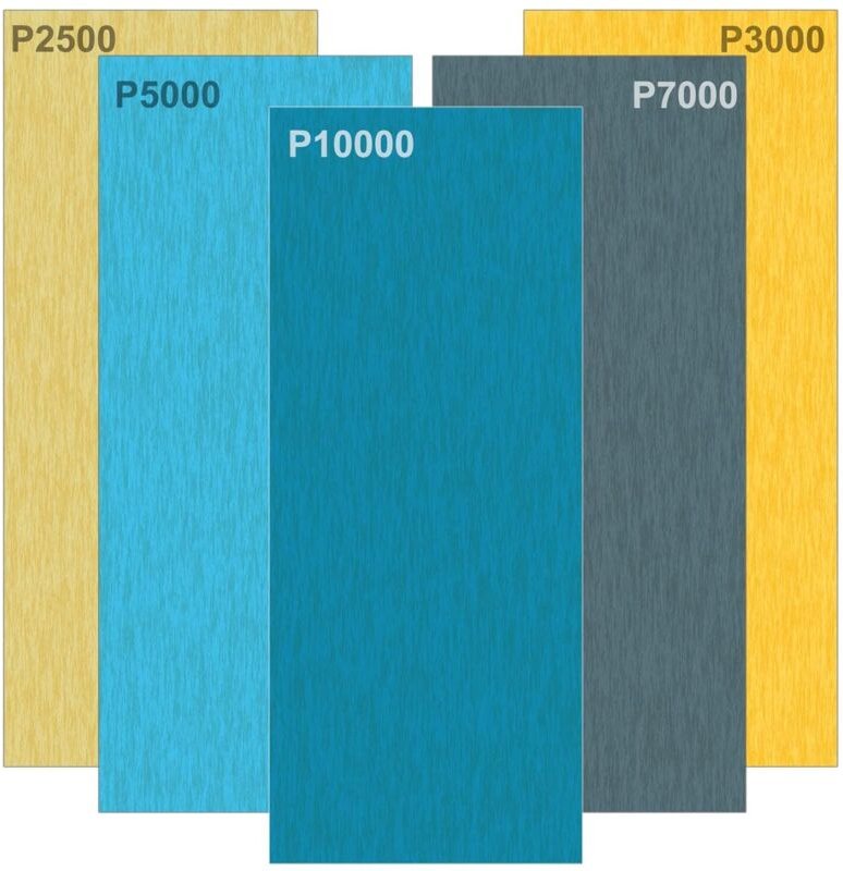 Thumbnail - 30 Blatt Schleifpapier Schleifpapier Körnung 2500, 3000, 5000, 7000 10000 Schleifblätter für Auto, Holzmöbel, Stein, Met...