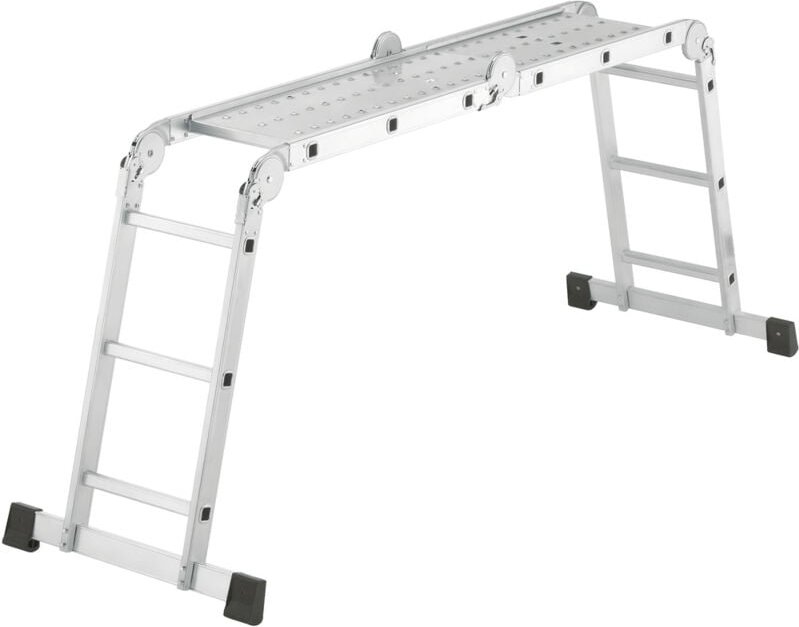 Thumbnail - Hailo ProfiStep® combi 7412-037 Aluminium Multifunktionsleiter Arbeitshöhe (max.): 4.35 m Silber 1