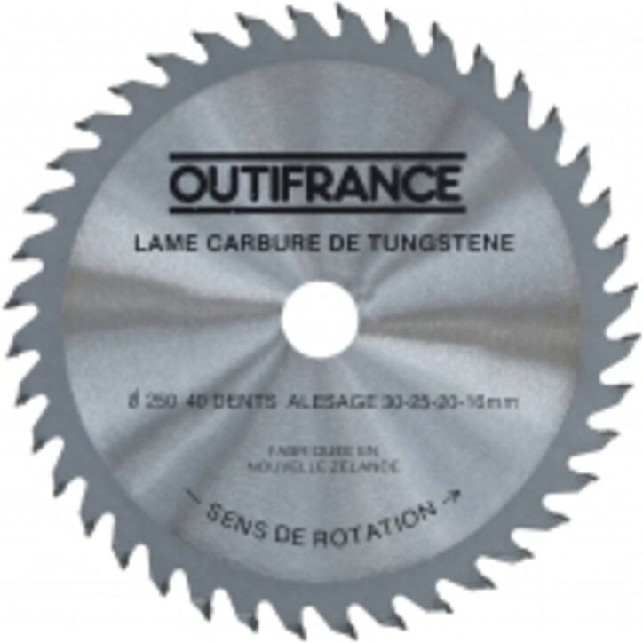 Sägeblätter für Kreissäge Holz Bezeichnung 1 Lamedurchmesser 200 mm Anzahl der Zähne 40 Bohrung 30 mm Dicke