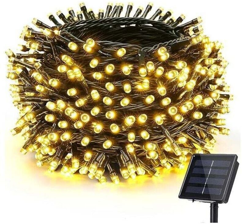Guirlande Solaire Exterieur, 7m 50LED Guirlande Lumineuse Solaire Mperméable, 8 Modes Guirlande Lumineuse Exterieure pou...