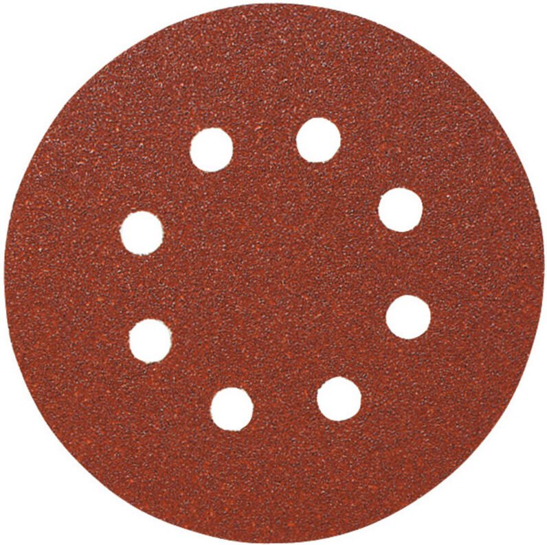 Papier-Klett-Schleifscheibe (a) Lochung 8fach,⌀ 125 mm, Körnung: 80 - Starcke