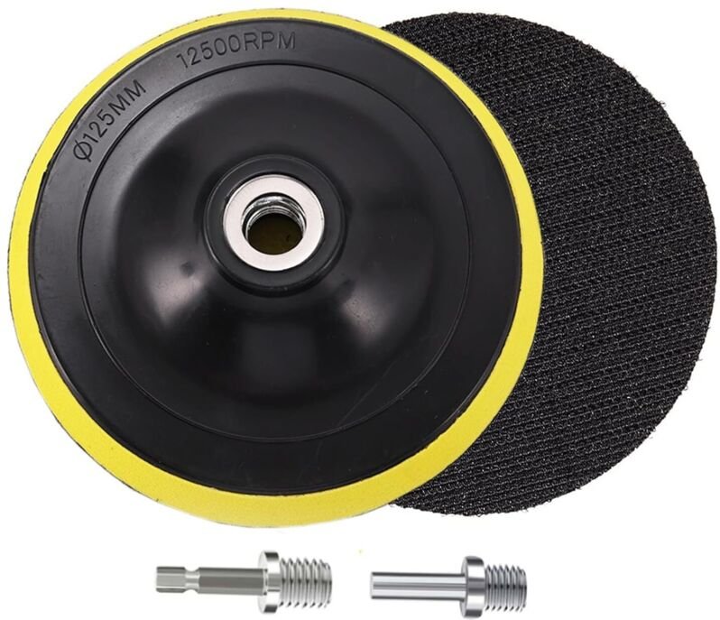 Stück Schleifpads, Klett-Schleifscheiben, Schleifteller, Klettverschluss, Polier-Trägerteller, für Winkelschleifer - 125...