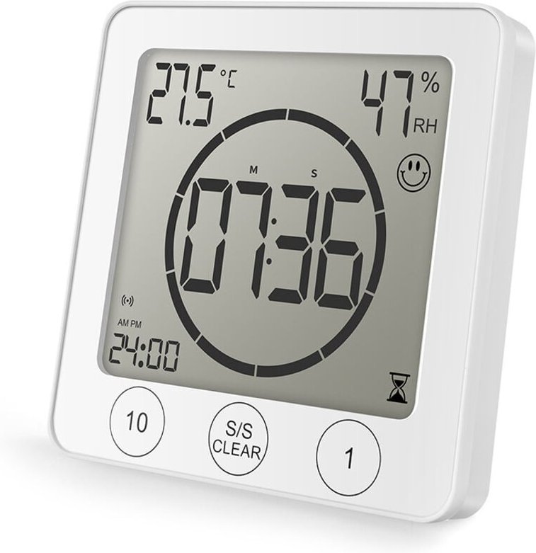 Digitales Hygrometer-Thermometer für den Innenbereich, Temperatur- und Feuchtigkeitsanzeige, an der Wand montierter Schr...