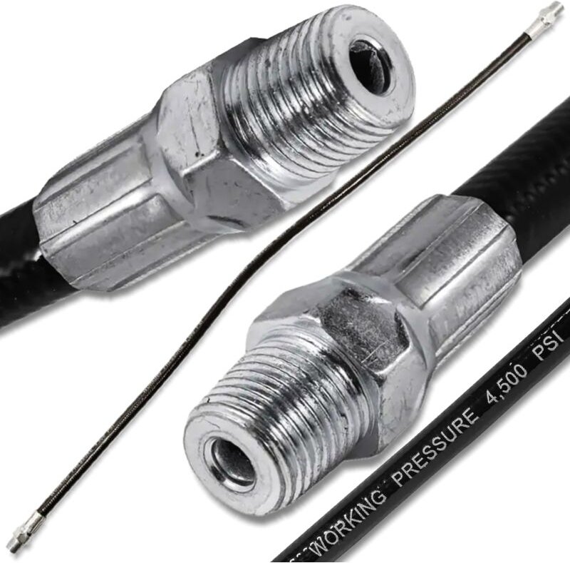 ROCKFORCE Flexibler Schlauch für Fettpresse 500 mm Technisches Polymer