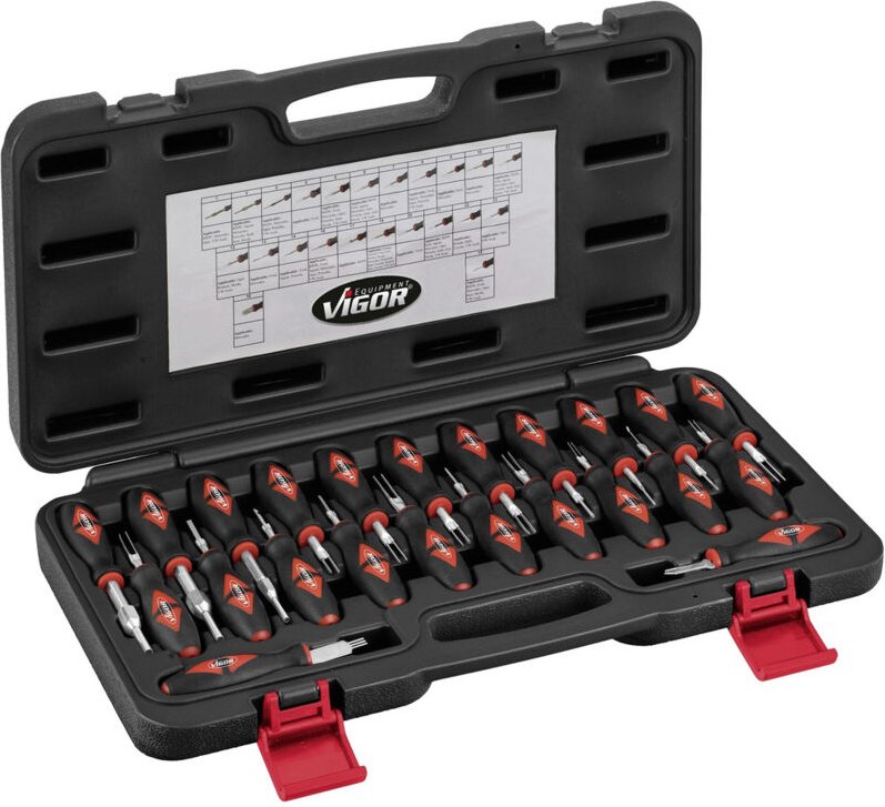 VIGOR Kabelentriegelungs-Werkzeugsatz V4451 Anzahl Werkzeuge: 23