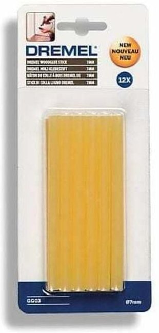 Klebestifte ø 7 mm transparent-gelb Heißkleber - Dremel