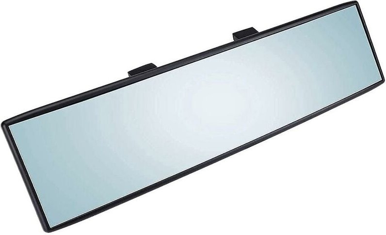 Universeller Auto-Innenspiegel, breit, konvex, blendfrei, Rückspiegel, Weitwinkel-Oberfläche, blaues hinteres v