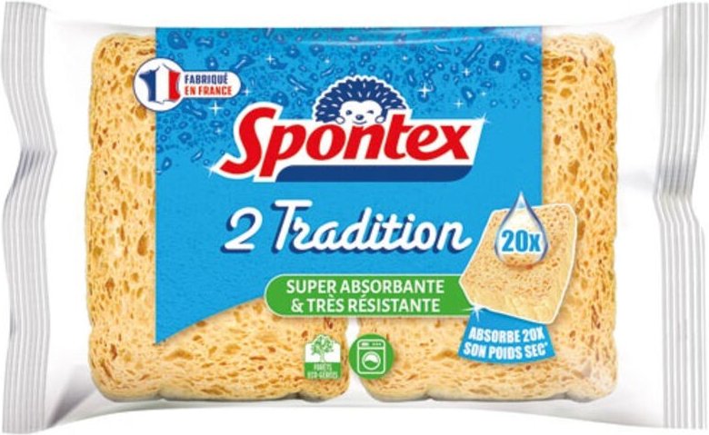 Traditionelle Super Widerstandsfähige und Sauggfähige Schwämme N2x2 - Spontex