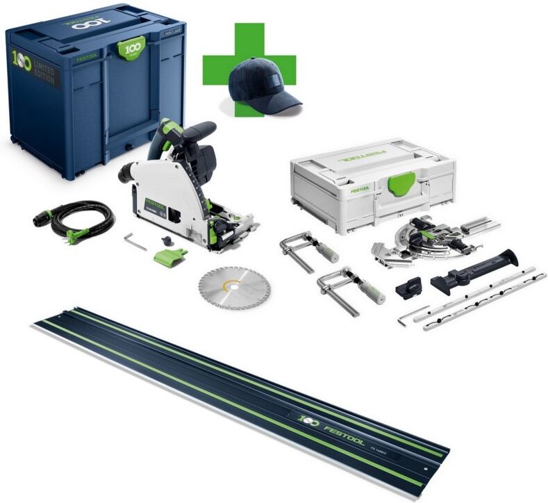 Festool Tauchsäge TS 60 KEBQ-Plus-FS 100Y + Führungsschiene 1400 mm + FS/2-Set
