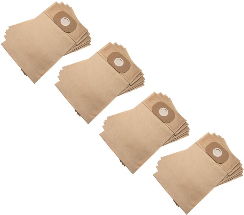 20x Staubsaugerbeutel kompatibel mit Kärcher bv 111, ds 5200, k 5200, t 171 Staubsauger - Papier, 30cm x 18,95cm, sandfa...