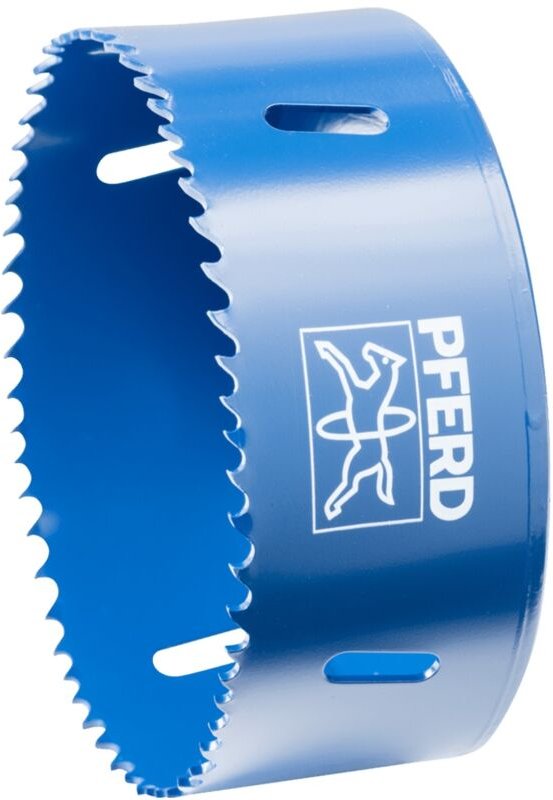 Bi-Metall Lochsäge Co8/M42 ø 102 mm Schnitttiefe 31 mm für Stahl, Edelstahl, Blech, Holz - Pferd