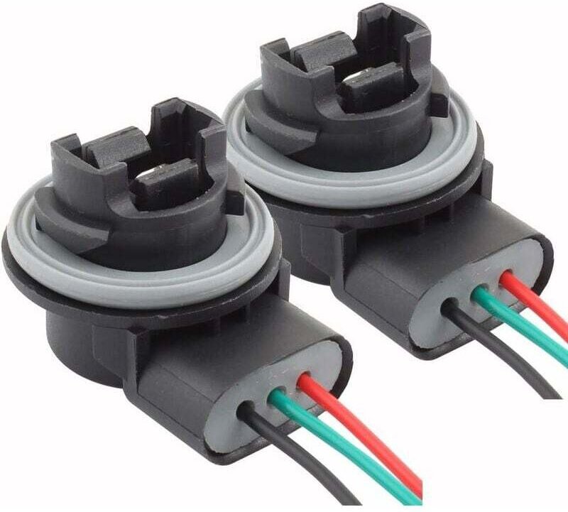 3157 T25 Lampenfassungen Buchsenadapter für Autolampen Bremslicht (2 Stück) 2 Laschen