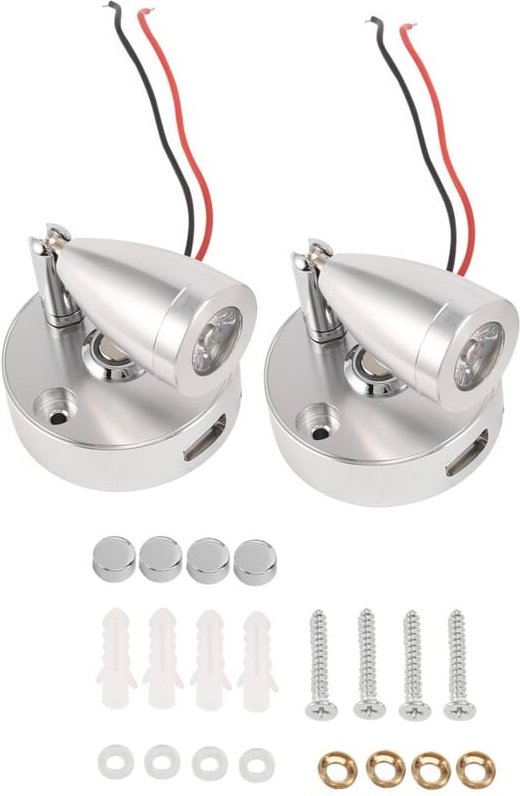 Thumbnail - RV LED Spot Leselampen, 12V Innen Scheinwerfer Schalter mit USB Schnittstelle für Wohnwagen, Boot, Wohnmobil Warm