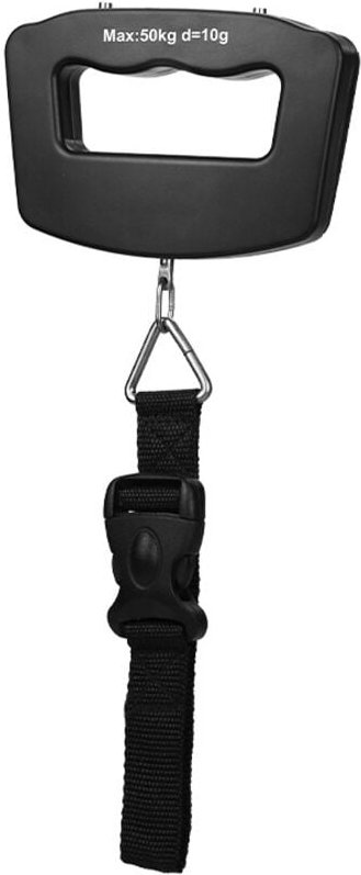 Csparkv - Elektronische Gepäckwaage, maximal 50 kg, tragbare digitale Waage für Reisegepäck