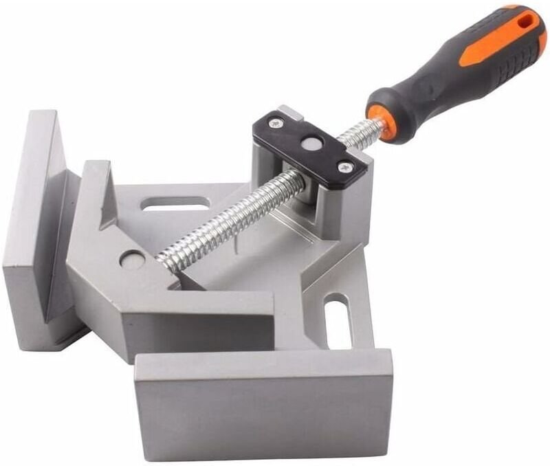 Rechtwinklige 90-Grad-Klemme, robuster Eckschraubstock aus Aluminiumlegierung, verstellbares drehbares Bankwerkzeug für ...