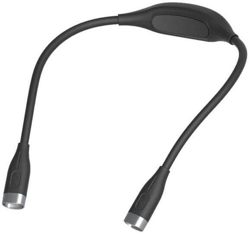 Leselampe für den Hals, wiederaufladbare Buchlampe zum Lesen im Bett in der Nacht – augenschonende 3 Farben, stufenlose ...