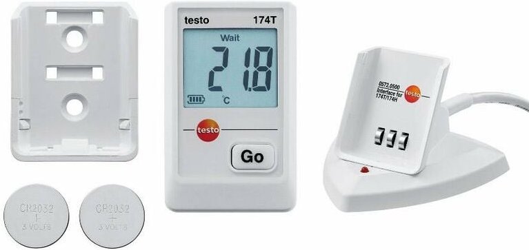 Thumbnail - Testo - Mini-Datenlogger für Temperatur mit usb 174T Set 0572 0561