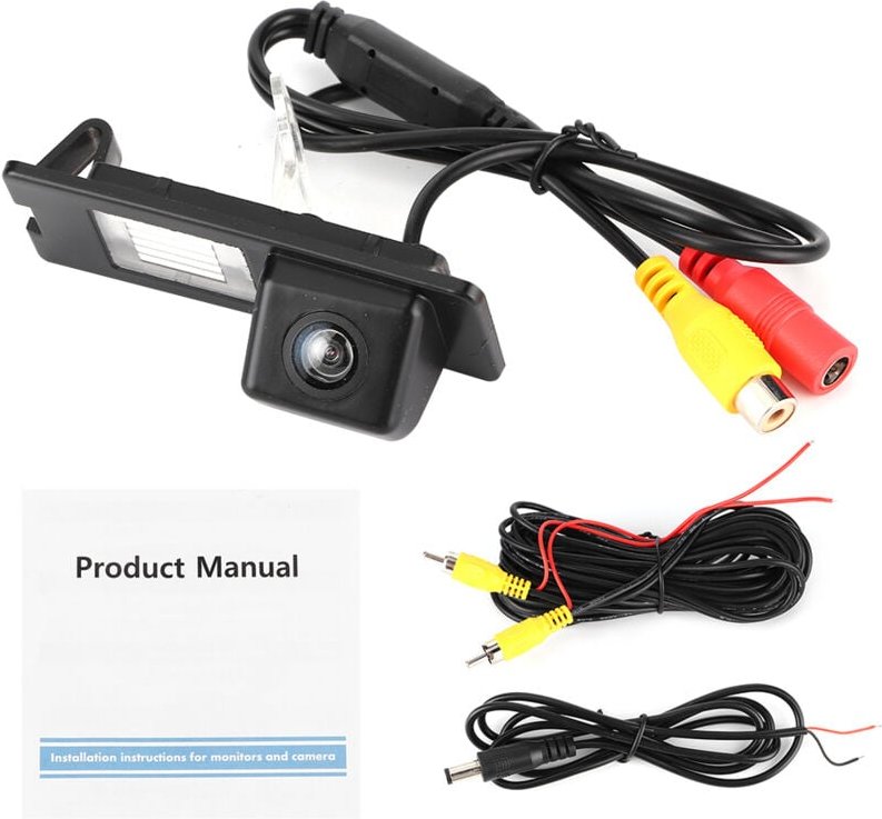 Ej.Life Auto-Rückfahrkamera, Rückfahrkamera, CCD HD Rückfahrkamera IP68 170 Grad Parkkamera für Kennzeichenleuchte Passe...