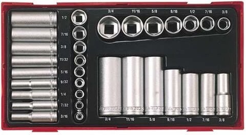 Steckschlüssel-Kombination, 1/4-3/8 TENGTOOLS TTAF32 68610104