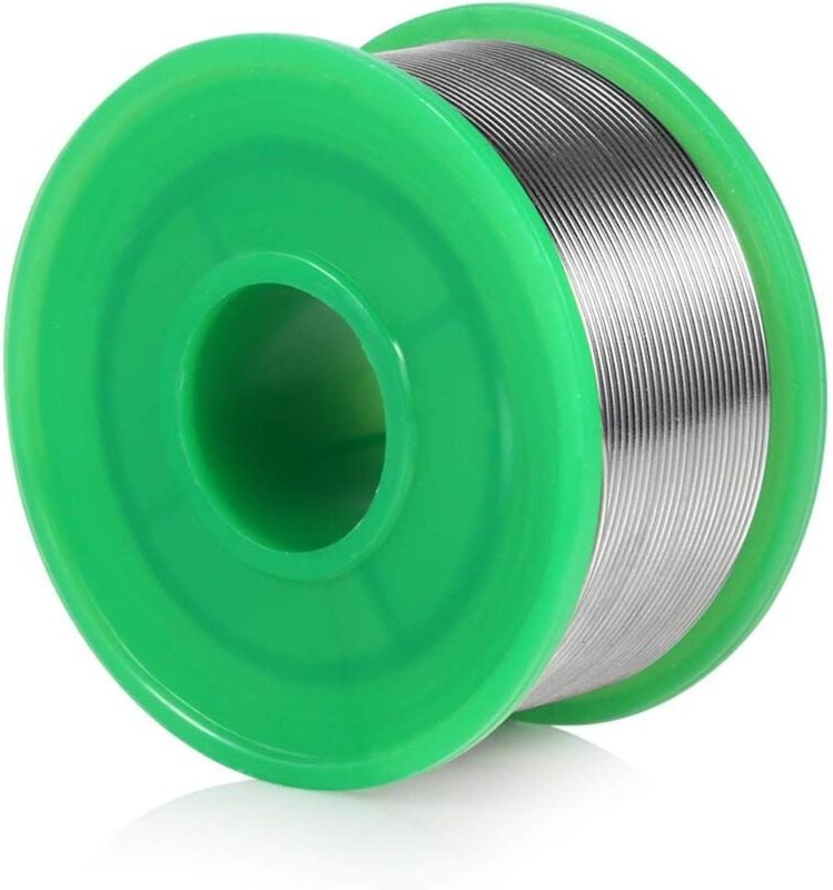 0,8 mm bleifreier Lötdraht Sn 99,3-Cu 0,7 Zinnlot mit Kolophoniumkern für elektrisches Löten (50 g)
