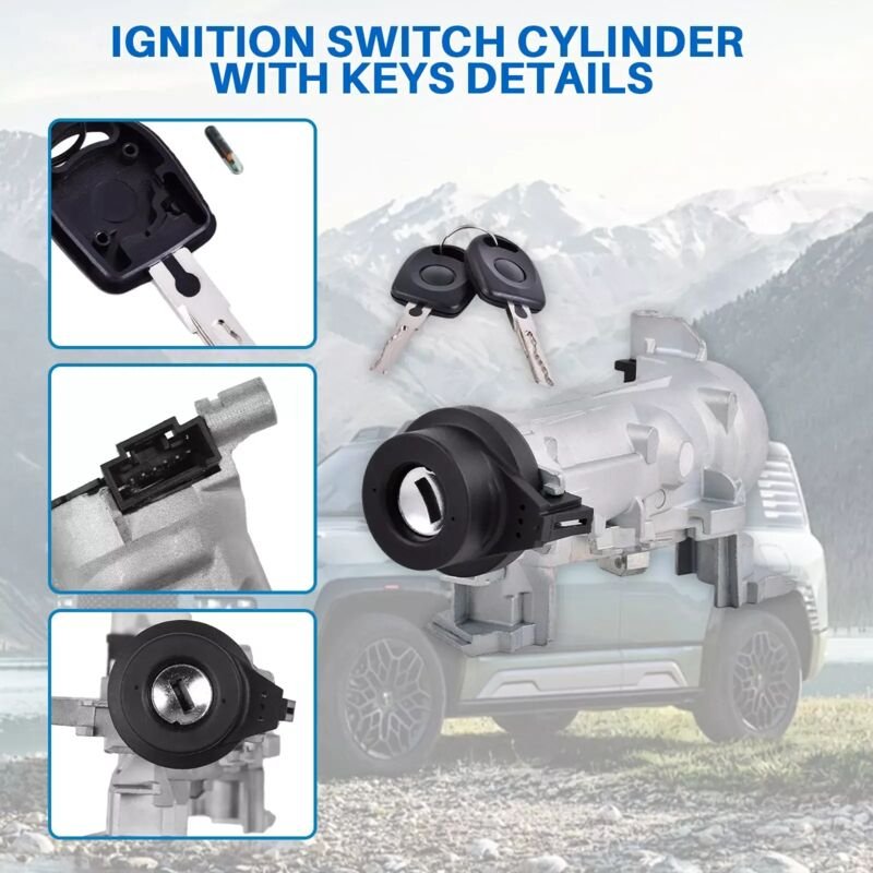 Ein Hochleistungs-Zündschlossgehäuse mit Schlüssel, passend für Volkswagen Passat und Golf 5/6. Präzise, langlebig, sich...