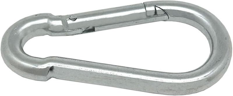 EDM - Feuerwehrkarabiner ohne Sicherung 'MSQ01' 90x43x9mm aus verzinktem Stahl