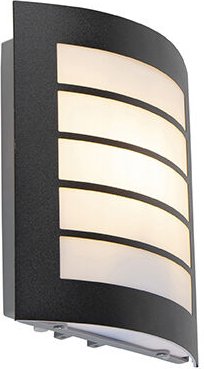 Außenwandleuchte schwarz IP44 mit Hell-Dunkel-Sensor - Miro