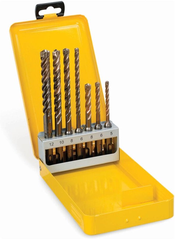 Elite® Full Carbide SDS-plus® Hammerbohrer- Set 7-tlg. - Dewalt
