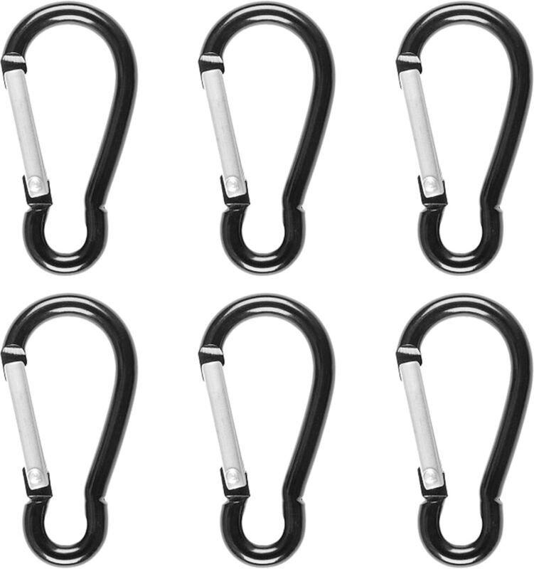 Stück Karabiner, Edelstahlkarabiner, kleiner Karabiner aus Aluminiumlegierung, Aluminiumkarabiner-Befestigungskarabiner,...