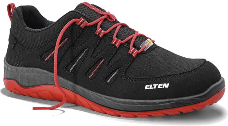 Elten Gmbh - elten Sicherheitsschuh maddox black-red Low esd S3 Arbeitsschuh mit Stahlkappe, Größe: 48