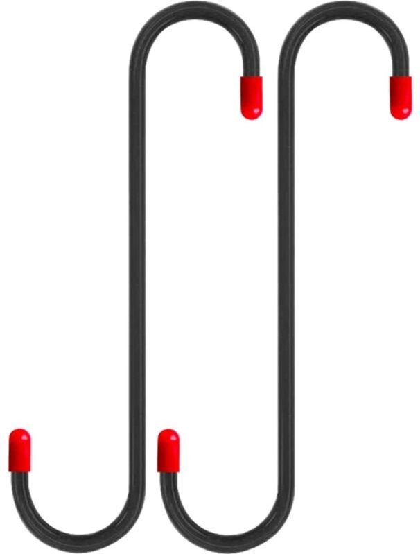 Tigrezy - 2 Stück Bremssattel-Aufhängerhaken mit roten Gummispitzen, Kfz-Werkzeug für Bremse, Achse, Lager, Aufhängung (...