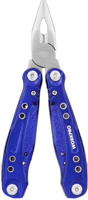 „15 in 1“-Mehrzweckwerkzeug aus Edelstahl und Aluminium mit diversem Zubehör