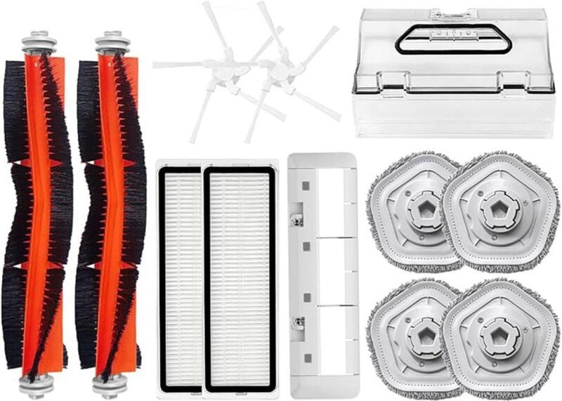 Ersatzzubehör-Set, kompatibel mit Xiaomi Dreame Bot W10/W10 Pro, Ersatzteile für Roboterstaubsauger, HEPA-Filter, Haupts...